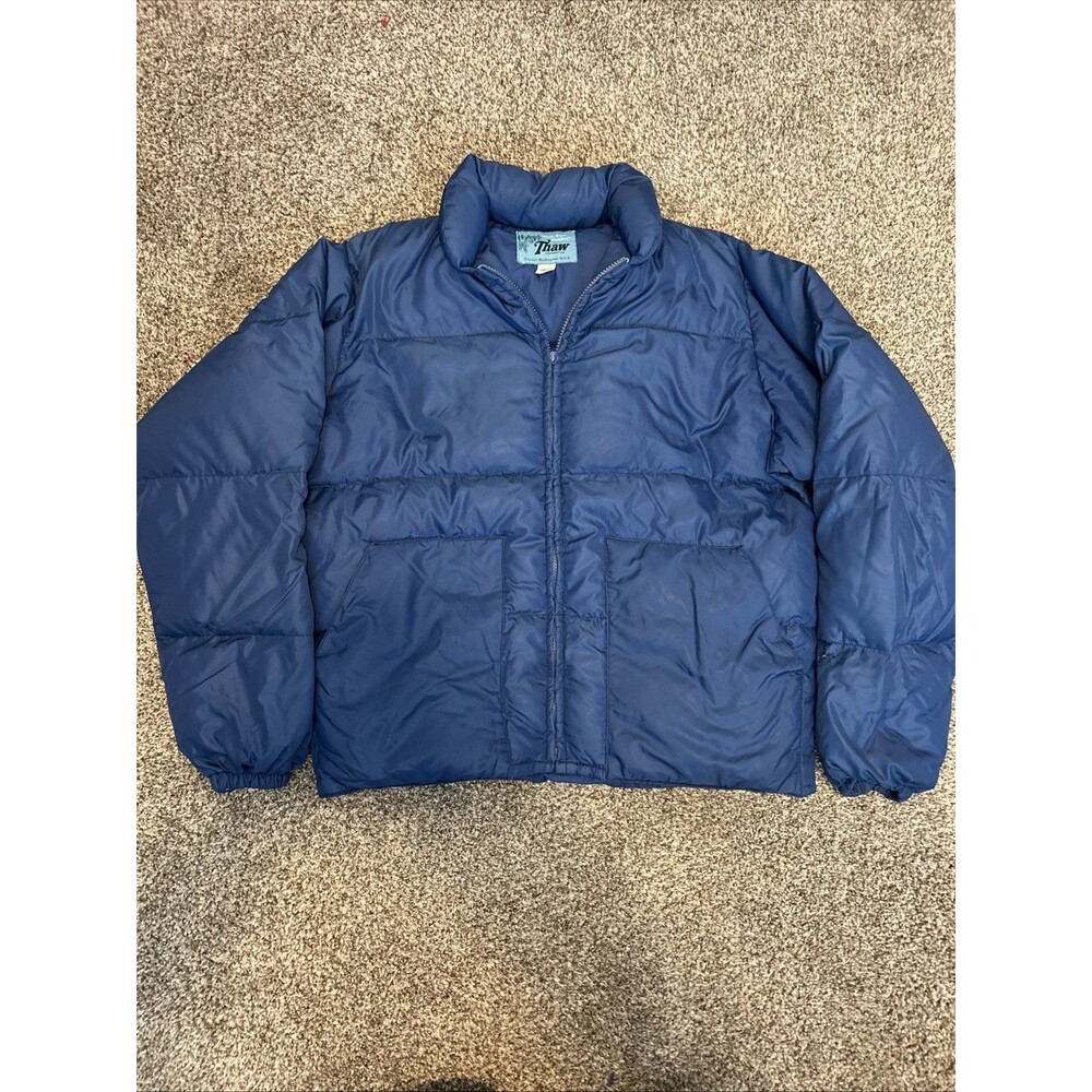 Vintage 70’s Down Jacket Blue Size Large